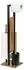 Wenko Rivalta WC-Garnitur mit Toilettenpapierhalter, Akazienholz, schwarz (25784100)