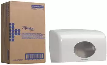 Kimberly-Clark Aquarius Toilettenpapierspender 2 Kleinrollen, wei&szlig; (6992)