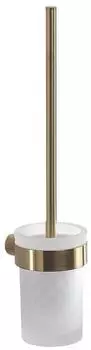 Gedy Pirenei Wand-WC-Bürste Milchglas, gold matt (PI33-03)