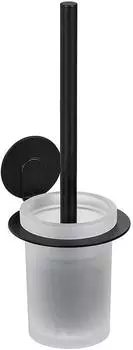 Wenko Turbo-Loc Bivio Black WC-Garnitur, Aluminium/Glas, schwarz matt (26068100)