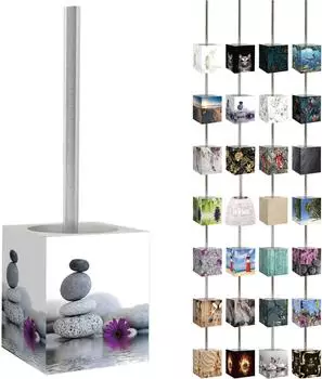 Sanilo WC-Bürste "Energy Stones", rechteckig, grau, H 37cm