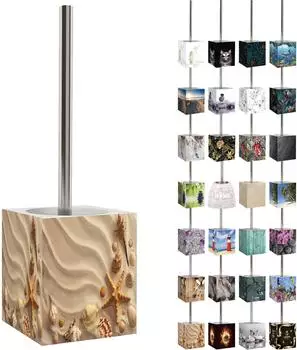 Sanilo Sanibel WC-Bürste mit Halter, auswechselbarer Bürstenkopf, beige