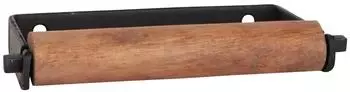IB Laursen Altum Toilettenpapierhalter, Metall und Holz, schwarz (9057-25)