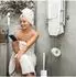 Relaxdays Toilettenbürste mit Wandhalterung, ohne Bohren, weiß-grau (10044121)