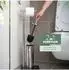 bremermann Stand-WC-Garnitur 2in1 WC-Bürste & Rollenhalter, Edelstahl, Glassockel (91475)