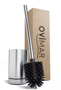 ovimar Tuno WC-B&uuml;rste mit Silikonborsten, silber (81004234)
