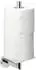 bremermann Lucente Ersatzrollenhalter für 2 Rollen, Glas und Edelstahl verchromt