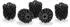 Relaxdays WC-Bürstenkopf Ersatz 12mm schwarz, 10er-Set