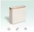 Relaxdays Toilettenpapier-Aufbewahrungskorb 12 Rollen, Stoff/Bambus, beige (10051701_127)