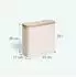 Relaxdays Toilettenpapier-Aufbewahrungskorb 12 Rollen, Stoff/Bambus, beige (10051701_127)