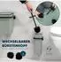 bremermann Savona WC-Garnitur Softtouch, eckig, salbei (mit Wandhalterung)