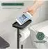 eluno Stand-WC-Garnitur 4in1 mit Bürste, Rollenhalter, Ablage, schwarz (91159-V)