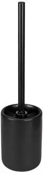 Wenko Olinda WC-B&uuml;rstengarnitur schwarz matt (DH 9,5x40 cm)