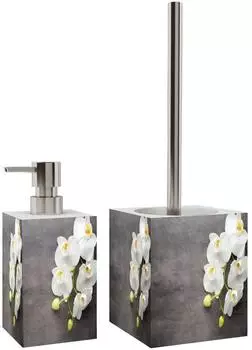 Sanilo Pretty Badaccessoire-Set, Seifenspender und WC-Bürste