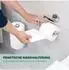 bremermann LUCENTE Badezimmer-Set 2-tlg., Toilettenpapierhalter & WC-Garnitur, Edelstahl verchromt
