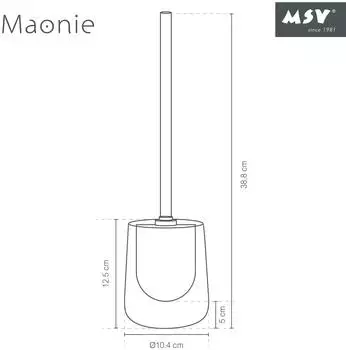 MSV Maonie WC-B&uuml;rstenhalter Keramik, petroleum matt (MSV23-143249)