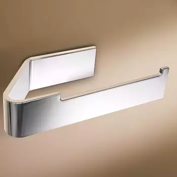 Designfabrik Hamburg Toilettenpapierhalter, selbstklebend, Chrom, Metall