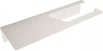 Designfabrik Hamburg Toilettenpapierhalter mit Ablage, selbstklebend, wei&szlig;, Metall
