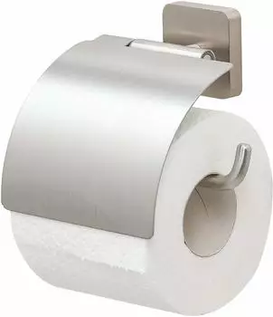 Tiger Onu Toilettenpapierhalter mit Deckel, Edelstahl geb&uuml;rstet (1319130946)