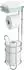 mDesign Toilettenpapierhalter mit Ablage, Metall, silber glänzend (8792MDBSTEU)