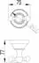 PaulGurkes COSMOS Bad-Accessoire-Set, 4-tlg., Messing verchromt, weiße Keramik