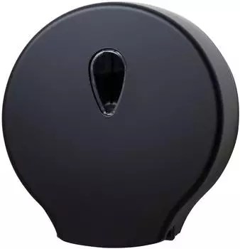 JM Metzger INFINITY Midi Jumbo-Toilettenpapierspender, ABS, schwarz (DAJT100-S)