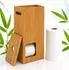 Relaxdays Toilettenpapier-Aufbewahrungsbox Bambus, 8 Rollen
