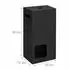 Relaxdays Toilettenpapier-Ersatzrollenhalter stehend, 8 Rollen, MDF, schwarz