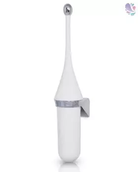 Blanc Hygienic Designer Blanc Toilettenbürste, wandhängend, weiß mit Chrom (TB0100-WST)