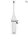 Blanc Hygienic Designer Blanc Toilettenbürste, wandhängend, weiß mit Chrom (TB0100-WST)