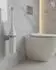 Blanc Hygienic Designer Blanc Toilettenbürste, wandhängend, weiß mit Chrom (TB0100-WST)