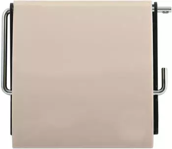 MSV Wandmontierter WC-Rollenhalter, PS & Chromstahl, beige (141902)