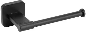 Wenko Turbo-Loc Porto Black Toilettenpapierhalter, Edelstahl, schwarz matt (26404100)