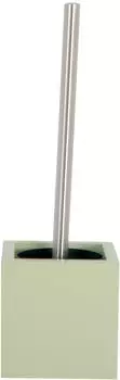 MSV WC-B&uuml;rste mit Halter MDF & Edelstahl, mandelgr&uuml;n (140539)
