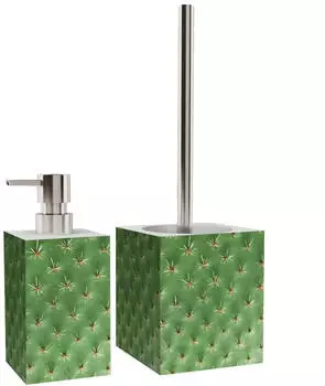 Sanilo Badezimmer-Set Seifenspender & WC-B&uuml;rste Kaktus