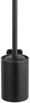 Wenko Porto WC-B&uuml;rste aus Silikon, Wandmodell, schwarz matt