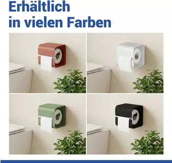 Wenko Lizan Turbo-Loc&reg; Toilettenpapierhalter, braun, ohne Bohren (26595100)