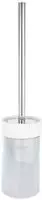 Joop! Wc-B&uuml;rstengarnitur Chromeline, Wei&szlig;, Chrom, Metall, 42 cm, B&uuml;rstenkopf