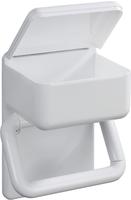 Maximex Toilettenpapierhalter "2 in 1" mit Ablage f&uuml;r feuchte Toilettent&uuml;cher