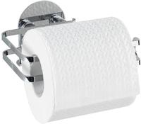 WENKO Turbo-Loc Edelstahl Toilettenpapierhalter rostfrei, Befestigen ohne bohren