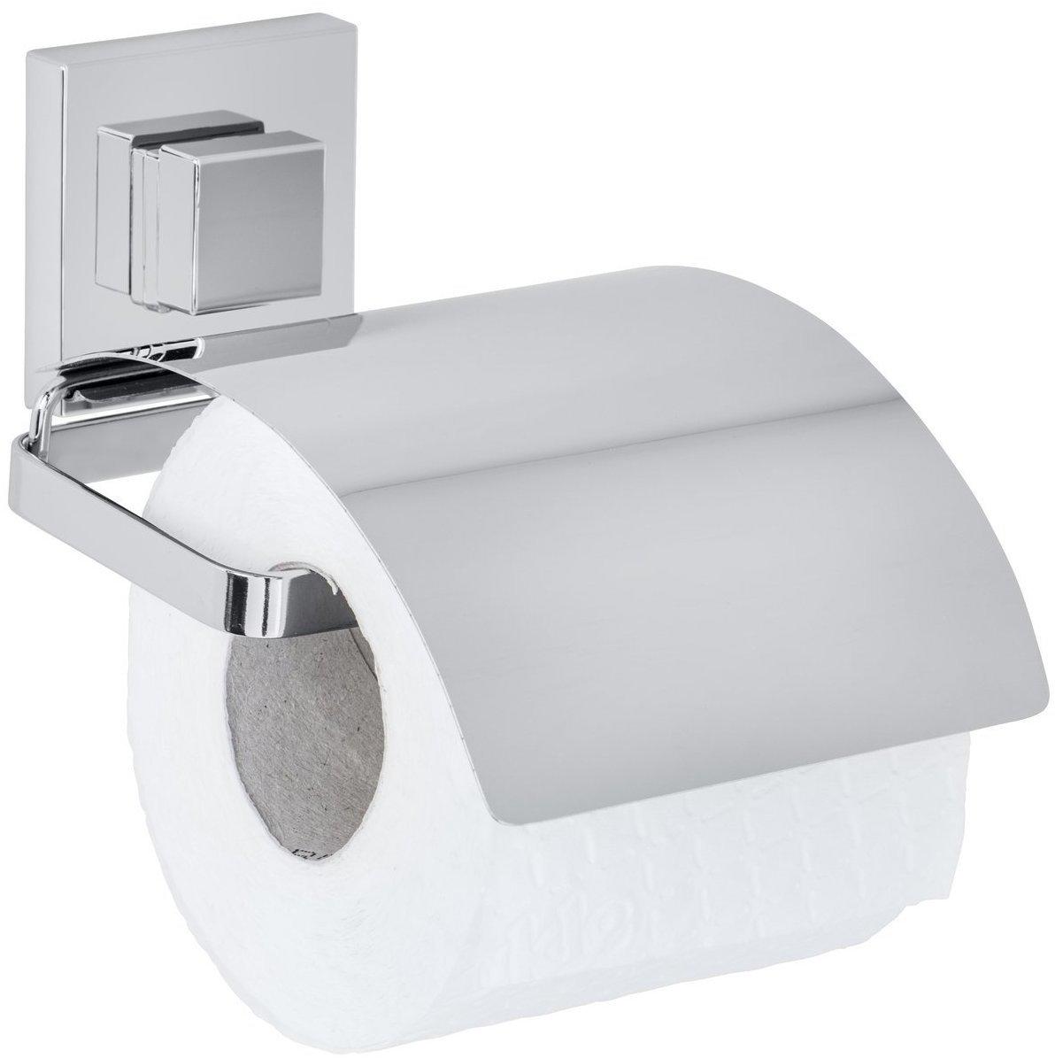 Toilettenpapierhalter mit Ablage Edelstahl WC Klo Papierhalterung Rolle Silber 