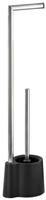 WENKO Stand WC-Garnitur Mod. Avola Schwarz aus rostfreiem Edelstahl 22991100