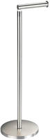 WENKO Stand Toilettenpapierhalter 2 in 1 Matt Edelstahl 22985100