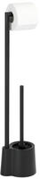 WENKO Stand WC-Garnitur Mod. Avola Schwarz matt aus rostfreiem Edelstahl 23804100