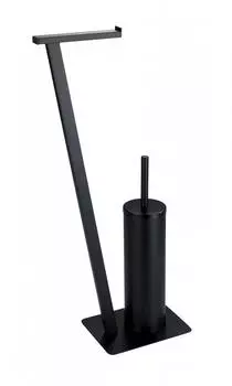 Wenko Stand WC-Garnitur Lirio schwarz matt