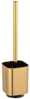 WENKO WC-Garnitur Mod. Auron Gold WC-B&uuml;rstenhalter aus hochwertigem Kunststoff