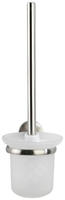 Wc-garnitur Cuba Matt, Wc-b&uuml;rstenhalter Aus Rostfreiem Zinkdruckguss, Silber Matt,