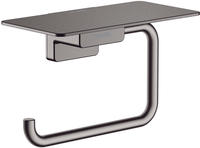 hansgrohe AddStoris Papierrollenhalter mit Ablage, Accessoires, 41772340, brushed