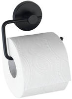 WENKO Vacuum-Loc Toilettenpapierhalter Mod. Milazzo Schwarz WC-Rollenhalter,
