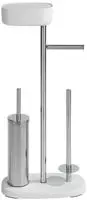 WENKO Stand WC-Garnitur mit Box Mod. Rivazza Wei&szlig; integrierter